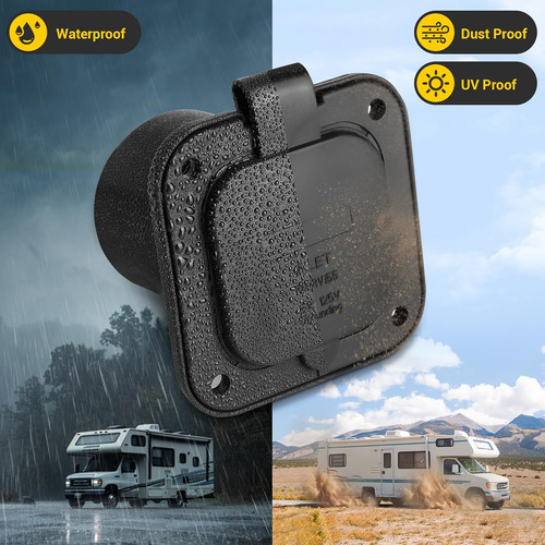 15 Amp 125v Ac Port Plug With Integrated 18 Extension ...