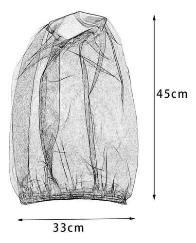 Head Net Mesh Cómodo Screen Net Transpirable Para Acampar