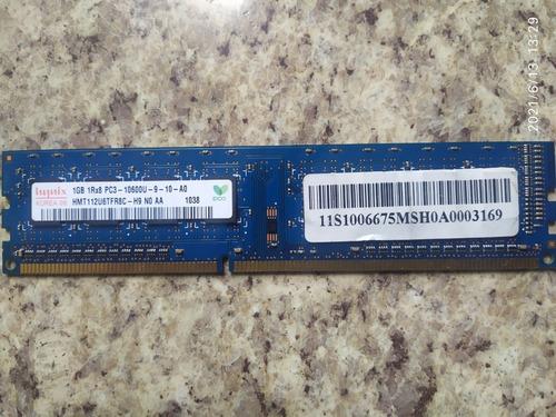 Memoria Ram Para Pc Ddr3 1gb 1333 Mhz (Usado)