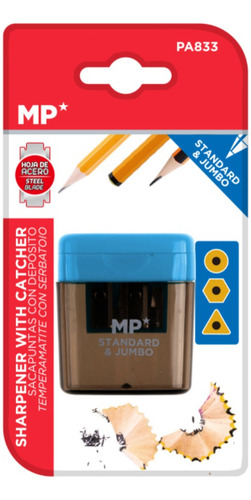 Sacapuntas Doble Con Depósito Y Tapa Colores Mexicopaper
