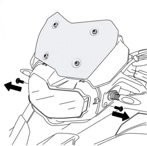 Imagem 2 de 4 de Protetor Farol Bmw F750 F850 Gs Premium Sport Adventure