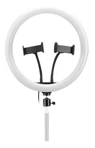Imagem 3 de 5 de Iluminador Ring Led Light 30cm + Tripé 2m Ideal P/ Make Live