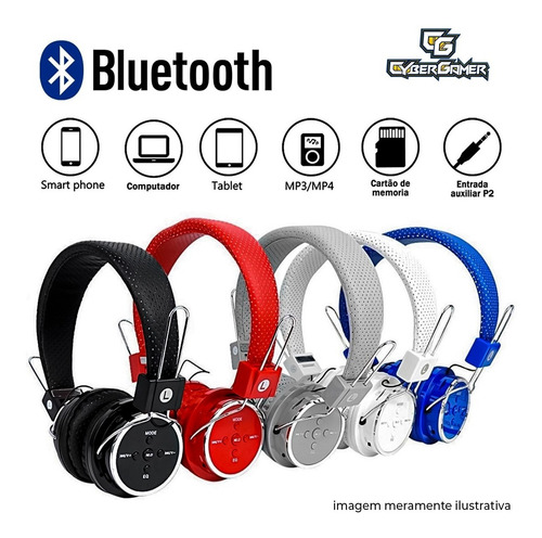 Imagem 4 de 7 de Fone De Ouvido Headphone Branco B-05 Sem Fio Bluetooth
