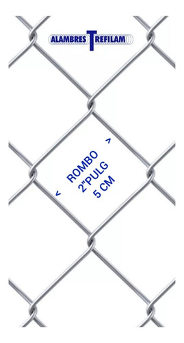 Tejido Romboidal 1 Metro X 10 M X 2 Pulg (5 Cm) N°14 1/2