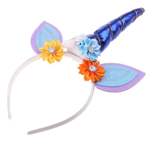 Glitter Kids Girls Flower Headband Party Fancy Dress