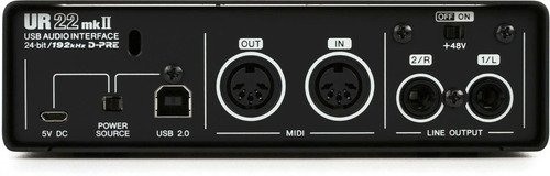 Interfaz De Grabación Placa De Sonido Usb Steinberg Ur22mkii
