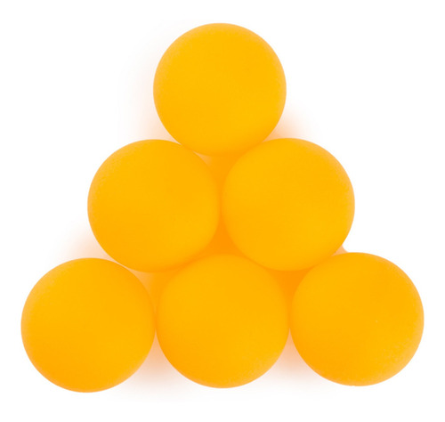 6 Pelotas Ping Pong Best Plástico Tenis De Mesa Naranja