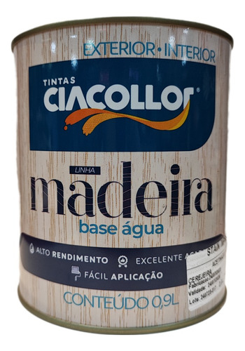 Protector De Madera Al Agua Ciacollor 0.9l (cerejeira) Stain