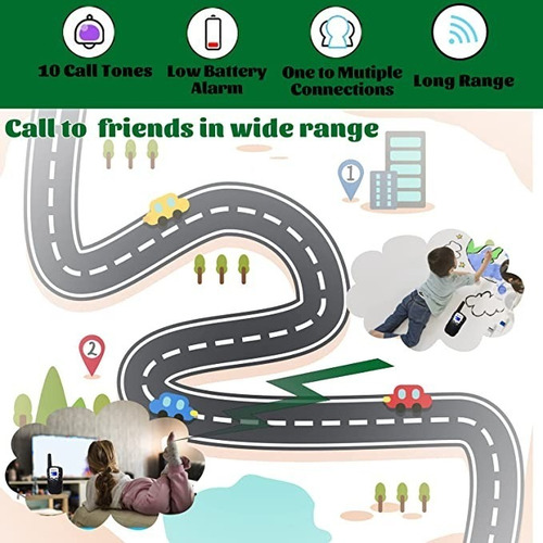 2pz Radios Walkie Talkies For Niños Recargables 3 Millas