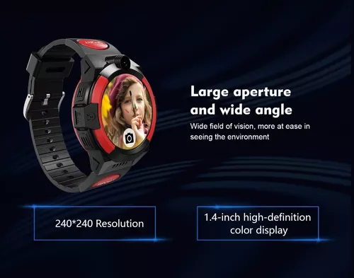 Smartwatch 1.4 Reloj 4g Sim Gps Navy Sos Camara Tarjeta