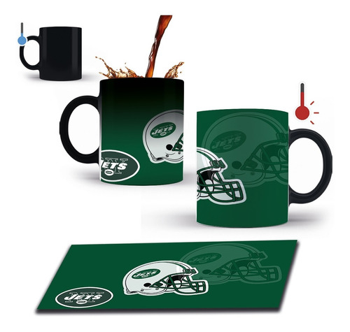 Taza Mágica 11 Oz Nfl Jets New York Mod5