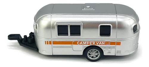 Vintage Azul Camioneta Remolque Remolque Juguete Camper Rv A