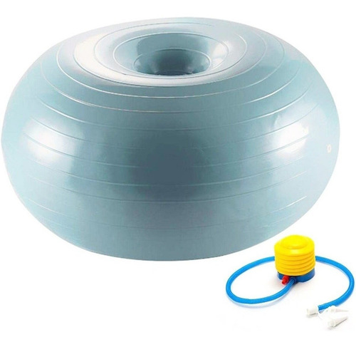 Pelota De Pilates Dona Donut Fitness Yoga + Inflador El Rey
