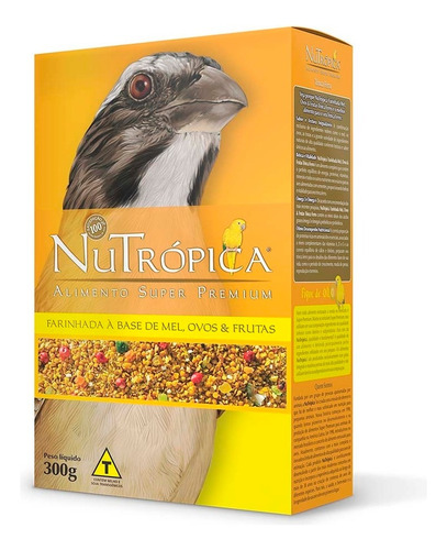 Ração Nutrópica Trinca Ferro Mel,  Ovos E Frutas 300g