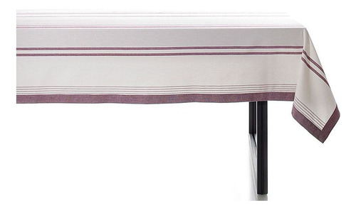 Toalha de Mesa Buddemeyer Lush Retangular 160x320 Vinho Listrado