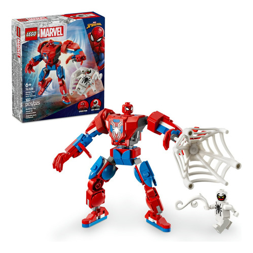 Lego Marvel Armadura Robótica Spider-man Vs Anti-venom 76308 107 Super Heroes Marvel