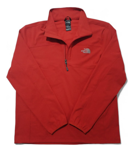 Chamarra The North Face 1/2 Cierre Naranja Oscuro Talla L