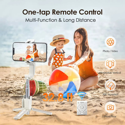 Estabilizador Gimbal 3 En 1 Hohem Isteady Q Con Tripie Blanco (Usado)