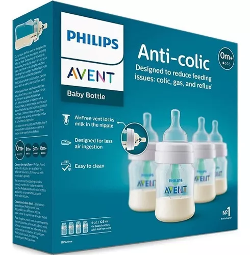 Biberones Philips Avent Anticólicos 4 Oz 118 Ml Scy701/04