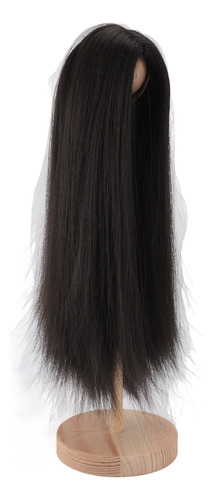 Peluca Negra Con Forma De Bola, 1/4 Pulgadas, Para Muñeca De
