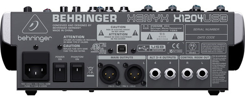Mesa De Som Análogica Xenyx X1204 Usb - Behringer