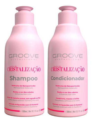 Set Shampoo + Acondicionador Baño De Cristalización 300 Ml