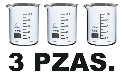 Vaso De Precipitado 100 Ml Vidrio Boro 3.3 Labessa