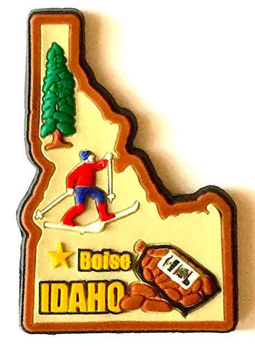 Imán Multi Estatal De Idaho Pvc Color Nevera