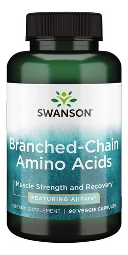 Branched Chain Aminoácidos 90 Caps, Swanson,