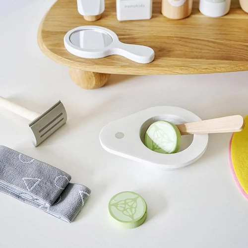 Set De Cuidado De Mascarillas De Maquillaje De Madera Simula