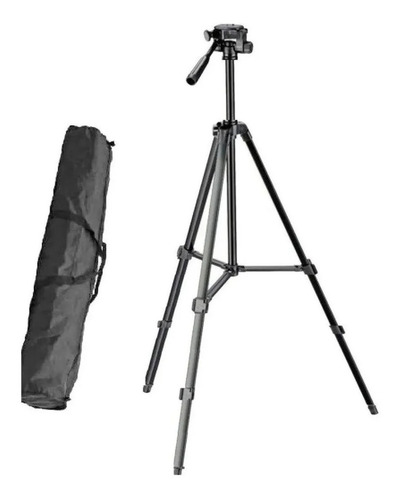 Imagem 4 de 4 de Tripé De Alumínio Profissional M1,30 + Suporte Celular/bolsa