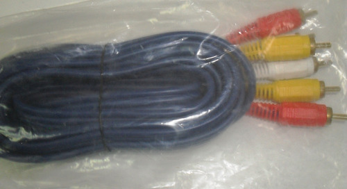 Cable Audio Video, Marca Hwin,grueso, C. Azul,mod. Hc-3rca9.