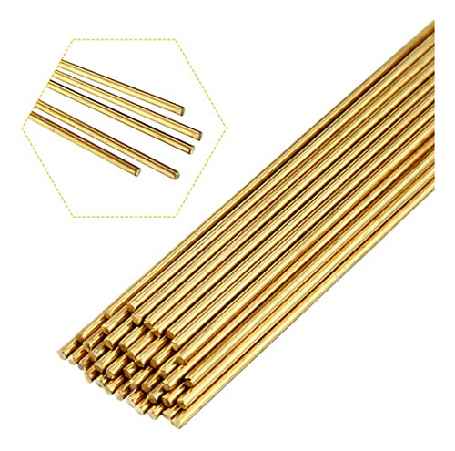 40 Pcs 3/32 In Brass Welding Rods Brazing Rods Brass Ro...