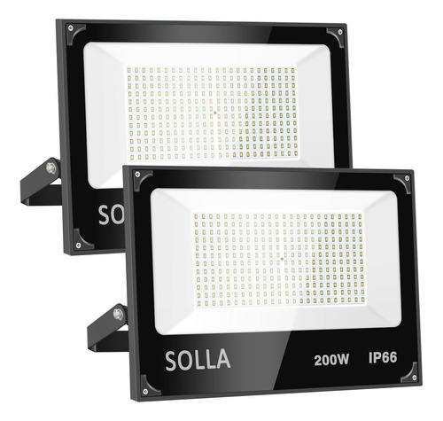 Paquete De 2 Luces De Inundación Led De 200 W, 16000 Lm, 300