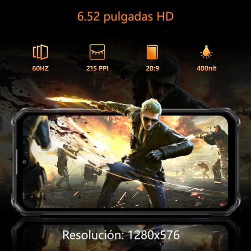 Oukitel Wp23 Plus Celular 24gb+256gb 10600mah 6.52 Pantalla 13mp Android 14 Doble Sim Nfc/gps