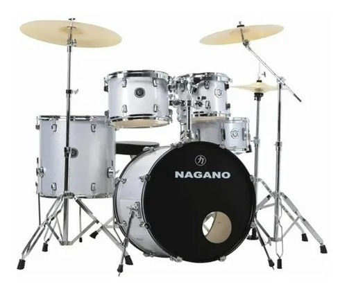 Bateria Nagano Garage Rock Bumbo 22 Com Banco