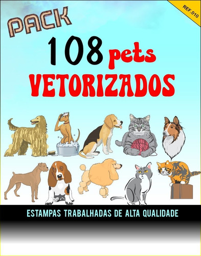 Pack 108 Vetores De Pets Corel Draw