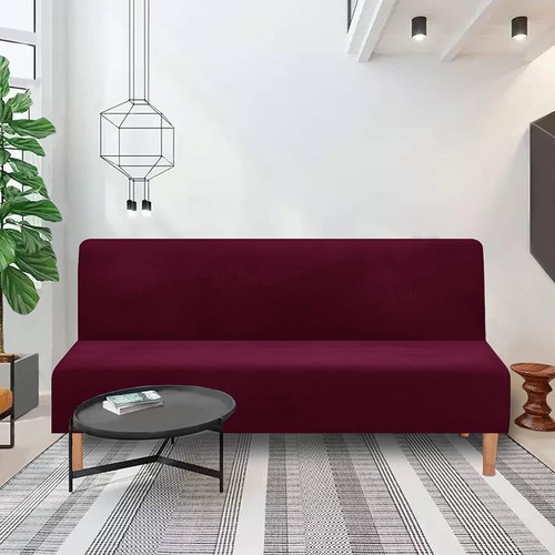 Funda Elástica Sofá Cama Sin Brazos, Futón, Afelpada...