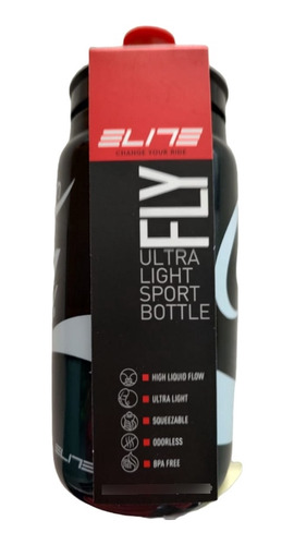 Botella Hidratacion 550ml Fly  Avant Motos Color Negro