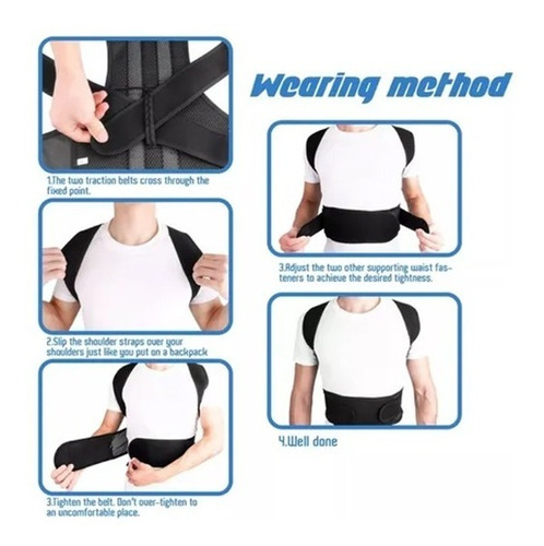 Imagen 6 de 7 de Faja Corrector De Postura Y Lumbar Ortopedica