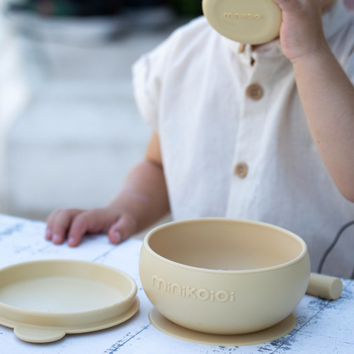 Imagen 3 de 4 de Set Alimentación Bebe Silicona Premium Minikoioi Blw Set 1