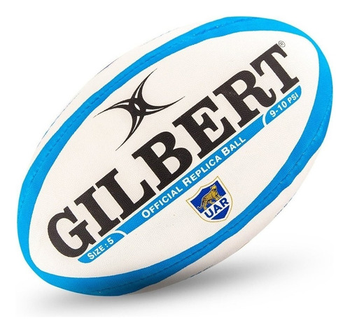 Pelota De Rugby  N 5  Gilbert  Pumas N° 5  Argentina  De Cuero Artificial  Color Pumas