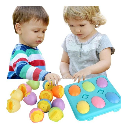 Juguete Huevos De Pascua Montessori Para Niños