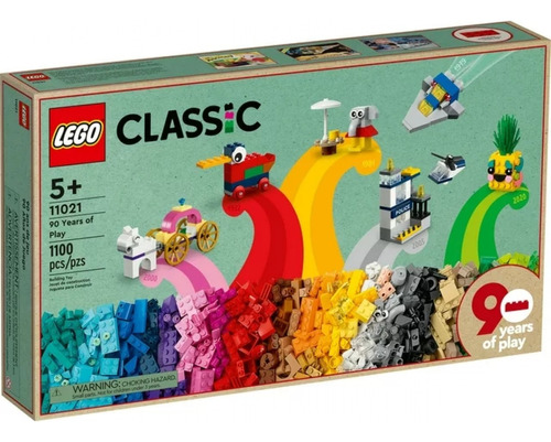 Lego Classic 1100 Piezas Mod 11021 Edicion Especial 90 Years