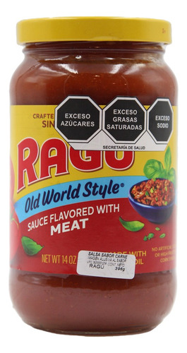 3 Pzs Ragu Salsa Para Pasta Carne Res 397gr