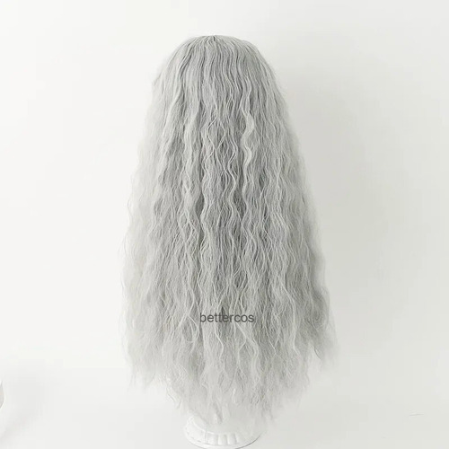 Peluca De Cosplay Berserk Griffith, Gris Claro, Rizada, Ondu