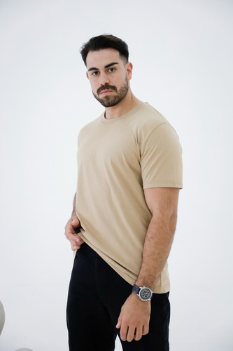 Remera Lisa Para Hombre Algodón Jersey Premium - Reforzada