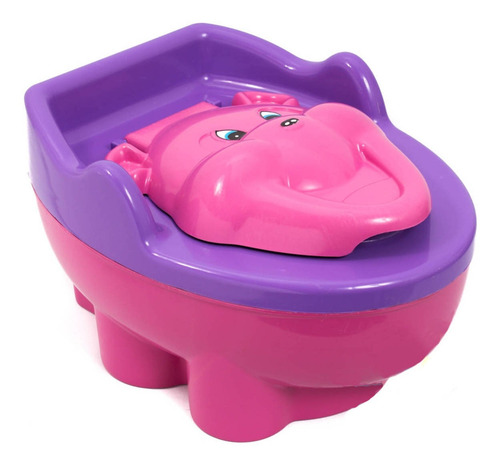 Penico Troninho Musical Infantil 2x1 Urso Rosa Bebê