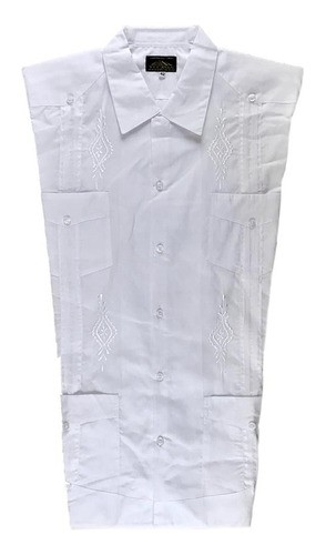 Camisa Guayabera M/ C Bordado Yucatan Tallas Extra 017