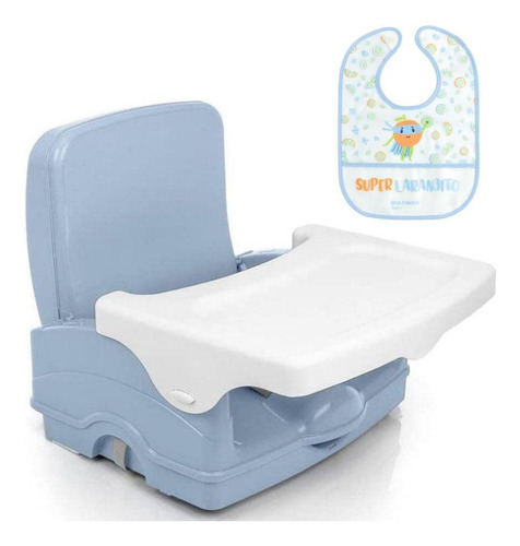 Cadeira De Alimentação Cake E Babador Azul